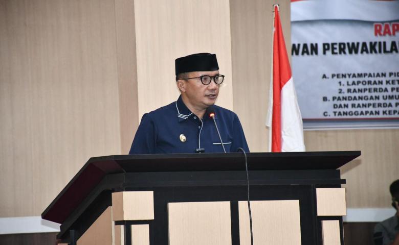 Wabup Lahmuddin Sampaikan Pidato Pengantar LKPJ Kepala Daerah 2024